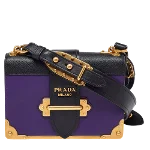 Purple Leather Prada Cahier