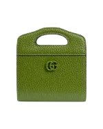 Green Leather Gucci Wallet on Chain