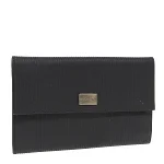 Black Leather Bvlgari Clutch