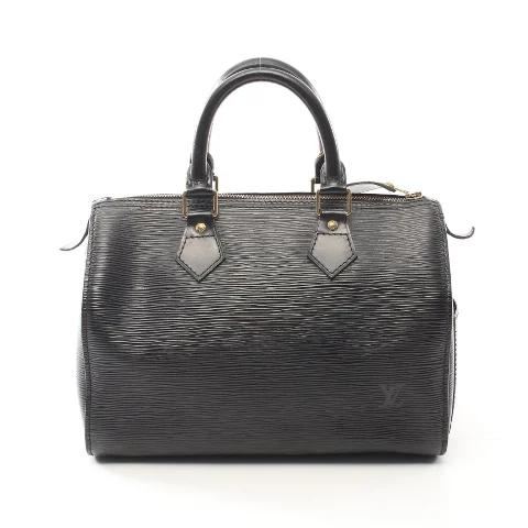 Black Leather Louis Vuitton Handbag