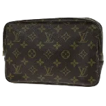 Brown Canvas Louis Vuitton Trousse Toilette