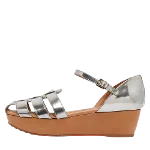 Silver Leather Tod's Sandals