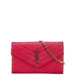 Pink Leather Yves Saint Laurent Wallet