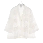 White Cotton Chanel Cardigan