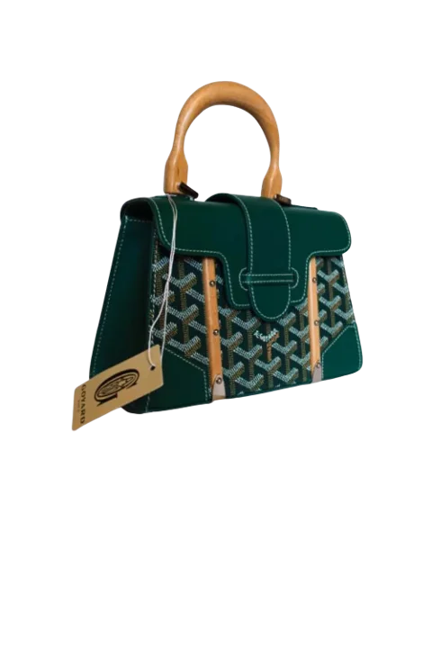 Green Fabric Goyard Handbag