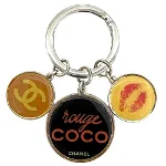 Multicolor Metal Chanel Key Chain