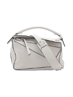 White Leather Loewe Puzzle