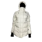 White Nylon Canada Goose Jacket