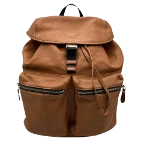 Brown Leather Coach Backpack