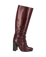 Burgundy Leather Proenza Schouler Boots