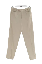 Beige Wool Hermès Pants