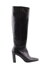 Black Leather Michel Perry Boots