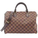 Brown Canvas Louis Vuitton Speedy