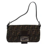 Brown Canvas Fendi Baguette Mamma