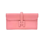 Pink Leather Hermès Clutch