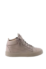 Grey Leather Giuseppe Zanotti Sneakers