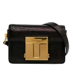 Black Leather Tom Ford Crossbody Bag