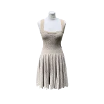 Beige Fabric Alaïa Dress