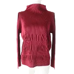 Burgundy Canvas Issey Miyake Top