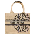 Beige Canvas Dior Book Tote