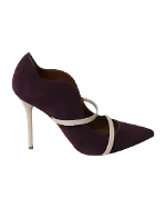 Purple Suede Malone Souliers Heels