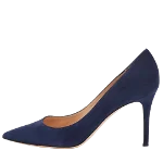 Navy Suede Gianvito Rossi Heels