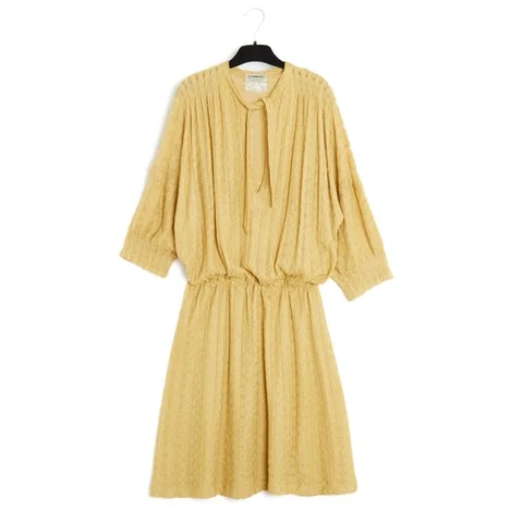 Gold Linen Missoni Dress