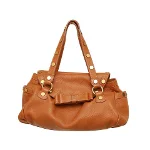 Brown Leather Moschino Handbag