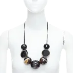 Black Fabric Marni Necklace