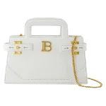 White Leather Balmain Handbag