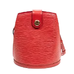 Red Leather Louis Vuitton Cluny