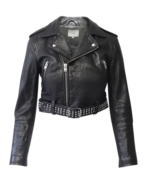 Black Leather Iro Jacket