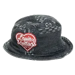 Black Cotton Louis Vuitton Hat