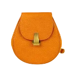 Orange Leather Bottega Veneta Clutch