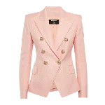 Pink Fabric Balmain Blazer