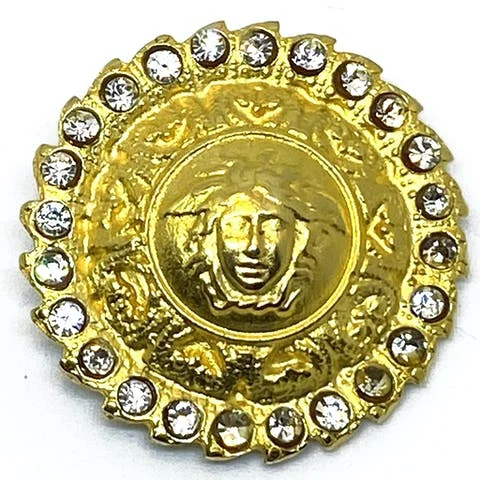 Gold Metal Versace Button