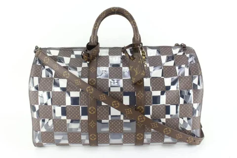 Multicolor Fabric Louis Vuitton Travel Bag