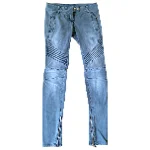 Grey Cotton Balmain Jeans