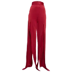 Red Fabric Balmain Pants