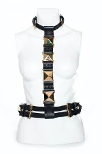 Black Leather Giuseppe Belt