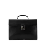 Black Leather Prada Briefcase