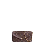 Brown Canvas Louis Vuitton Pochette Felicie