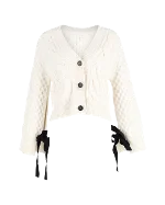 White Wool Erdem cardigan