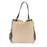 Beige Leather DKNY Tote