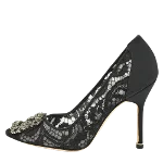 Black Lace Manolo Blahnik Heels