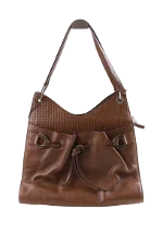 Brown Leather Lancel Handbag