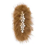 Brown Faux Fur Simone Rocha Hair Accessory