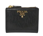 Black Leather Prada Wallet