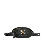 Black Leather Louis Vuitton Bumbag