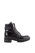 Black Canvas Balmain Boots